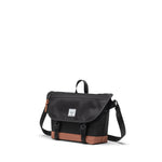 Cove Small Messenger Black/Saddle Brown