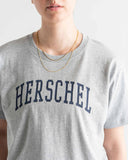 Herschel Mulher Faculty Tee Light Grey/Black Iris