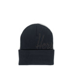 Gorro Herschel Script Ribbed Black/Pirate Black