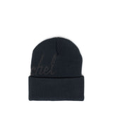 Gorro Herschel Script Ribbed Black/Pirate Black